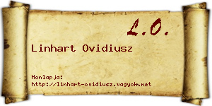 Linhart Ovidiusz névjegykártya